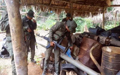 FANB desmantela campamentos de minería ilegal en Amazonas